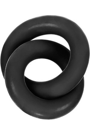 Hunky Junk Duo Linked Cock & Ball Rings - Tar