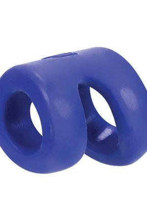 Hunky Junk Connect Cock Ring w/Balltugger - Cobalt