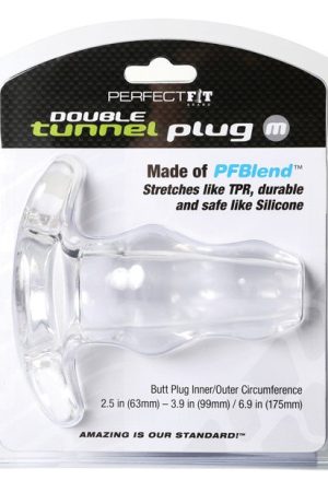 Perfect Fit Double Tunnel Plug Medium - Clear