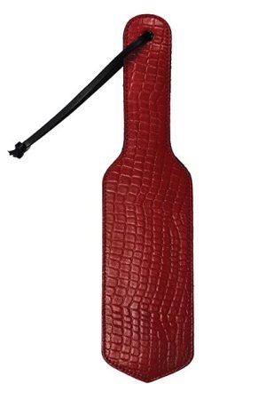 Rouge Plain Leather Paddle - Burgundy
