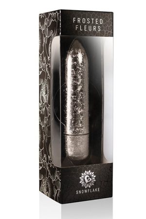 Rocks Off Frosted Fleurs Snowflake - Silver
