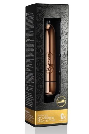 Rocks Off RO-90 mm Bullet - 10 Speed Rose Gold