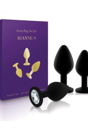 Rianne S Booty Plug Set 3x - Black
