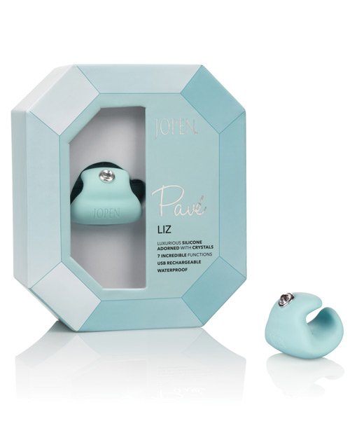 Jopen Pave Finger Massager w/Crystal - Liz