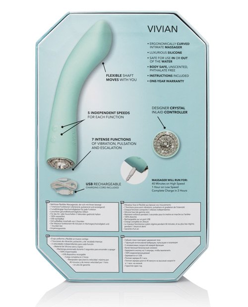 Jopen Pave Flexible Massager w/Crystal - Vivian - Image 2