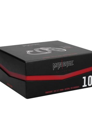 Shots Man Cage Chastity 3.5" Cock Cage w/Plug Model 10 - Clear