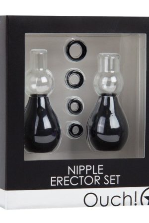 Shots Ouch Nipple Erector Set - Black