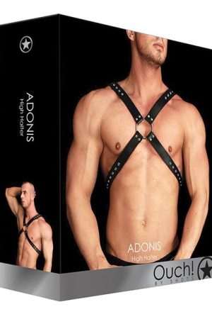 Shots Ouch Adonis High Halter - Black