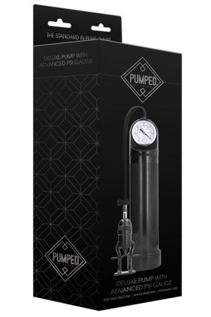 Shots Pumped Deluxe Pump w/Advanced PSI Gauge - Black