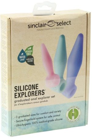 Sinclair Institue Select Anal Silicone Explorers - Box of 3 Asst