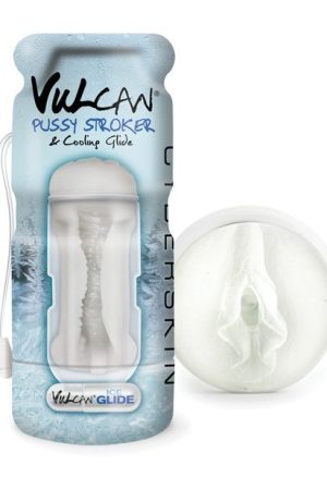 Vulcan Pussy Stroker w/Cooling Glide - Frost