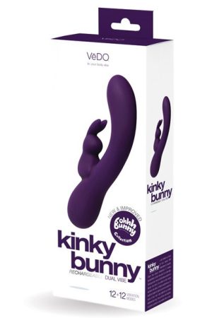 VeDO Kinky Bunny Plus Rechargeable Dual Vibe - Deep Purple
