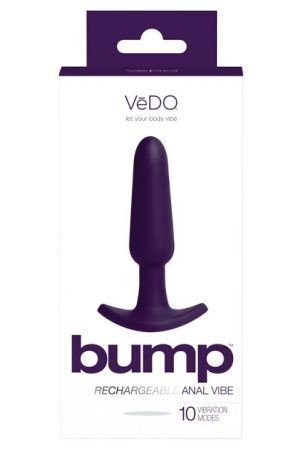 VeDO Bump Rechargeable Anal Vibe - Deep Purple