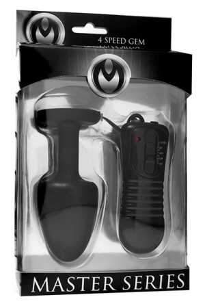 Master Series Paragon Gem Accented Vibrating Anal Plug