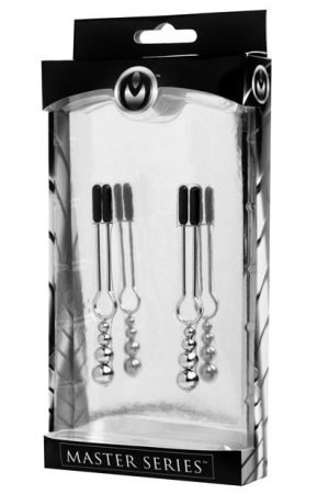 Master Series Adorn Triple Bead Nipple Clamp Set