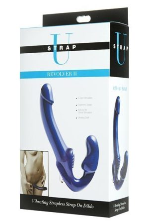 Revolver II Strapless Strap on G-Spot Dildo - Blue