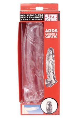 Size Matters Realistic Penis Enhancer and Ball Stretcher - Clear