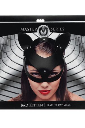 Master Series Bad Kitten Leather Cat Mask