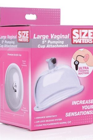 Size Matters Vaginal 5" Pumping Cup Attachment - Large