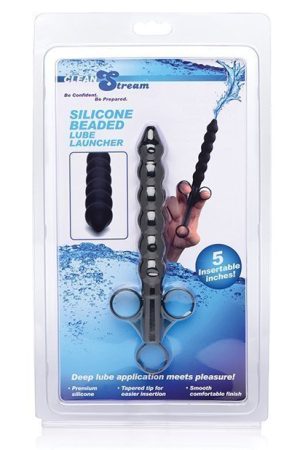 CleanStream Silicone Beaded Lubricant Launcher - Black