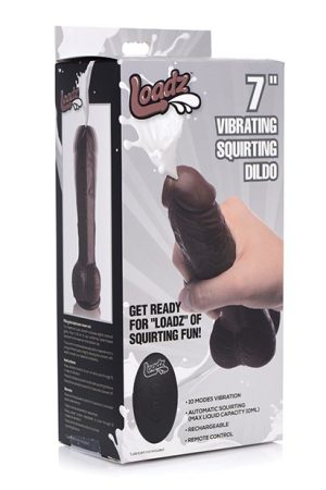 Loadz LDZ 7" Squirting Dildo - Dark