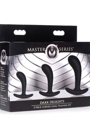 Master Series Dark Delights Curved Anal Trainer Set - 3 Pc
