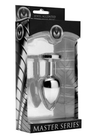 Master Series Lucent Jewel Accented Anal Plug - Diamond