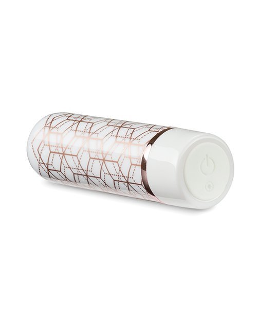 Blush The Collection Glitzy Geo Rechargeable Bullet - Rose Gold - Image 2