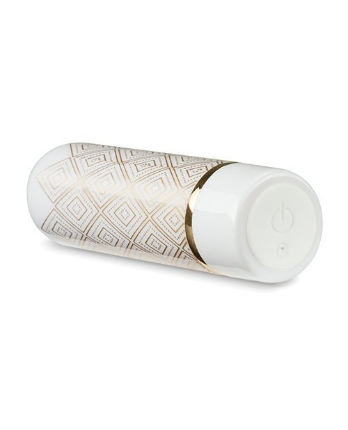 The Collection Glitzy Deco Rechargeable Bullet - Gold - Image 2