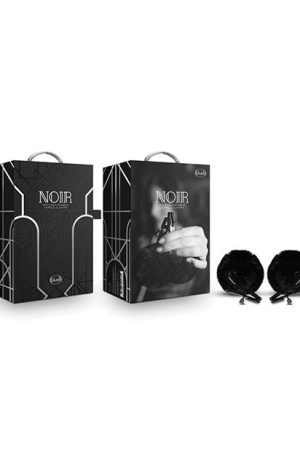 Blush Noir Pom Adjustable Nipple Clamps - Black