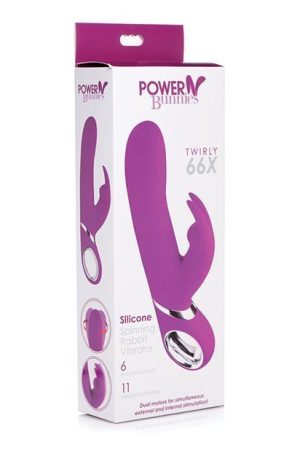Curve Novelties Power Bunnies Twirly 66x - Purple
