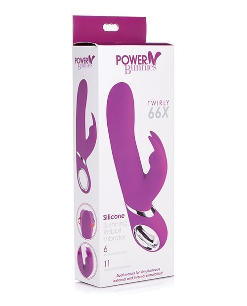 Curve Novelties Power Bunnies Twirly 66x - Purple