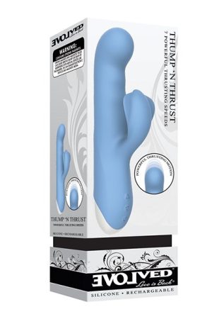 Evolved Thump N Thrust Rechargeable Dual Stim - Blue