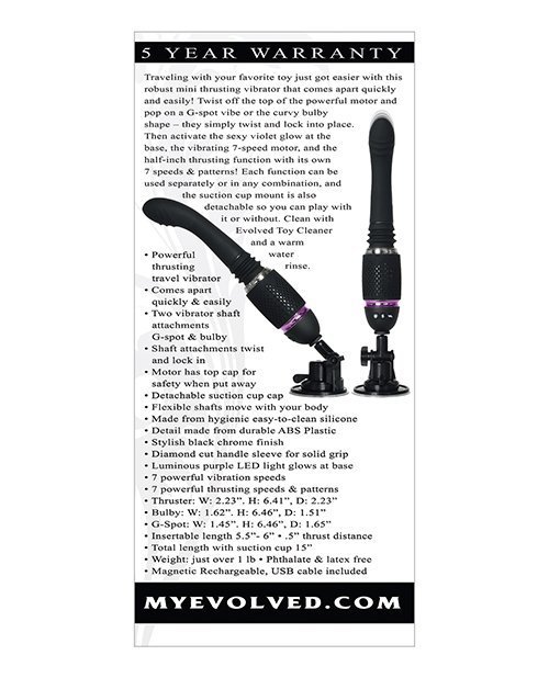 Evolved Thrust & Go Sex Machine - Black - Image 2
