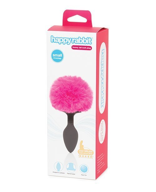 Happy Rabbit Butt Plug - Pink Bunny Tail