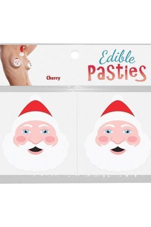 Edible Body Pasties - Cherry Santa Face