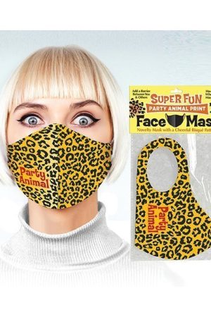Super Fun Party Animal Print Mask