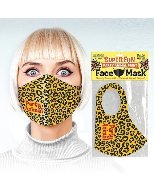 Super Fun Party Animal Print Mask