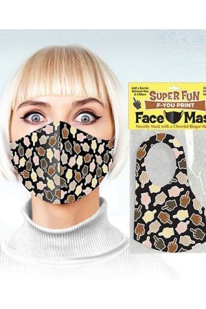 Super Fun F-You Print Mask