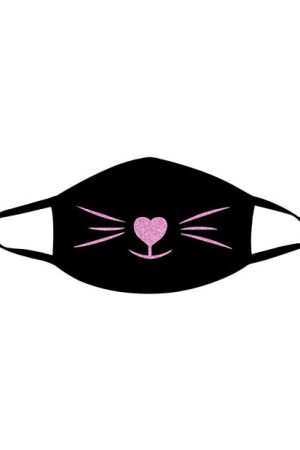 Neva Nude Meow-ZA Kitten Mask w/100% Cotton Liner Black