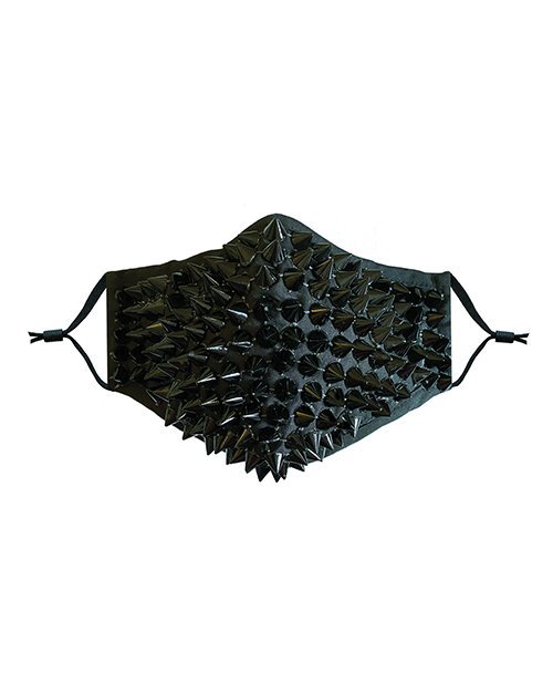Neva Nude Stud Mask w/Inner 100% Cotton Filter Pocket & Wire Bridge Black O/S