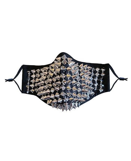Neva Nude Stud Mask w/Inner 100% Cotton Filter Pocket & Wire Bridge Silver O/S