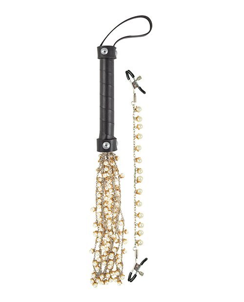 Luv Pearl Delight Whip & Nipple Clamps - Image 2