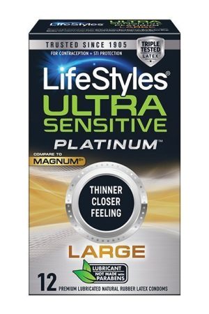 Lifestyles Ultra Sensitive Platinum Large - Pack of 12