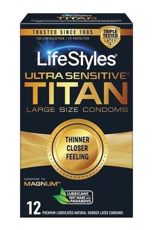 Lifestyles Ultra Sensitive Titan - Pack of 12