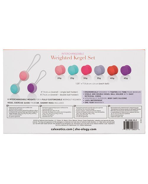 She-ology Interchangeable Weighted Kegel Set - Image 2