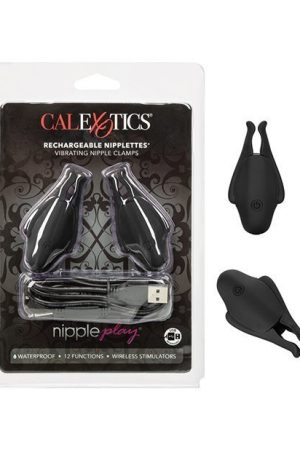 Nipple Play Rechargeable Nipplettes - Black