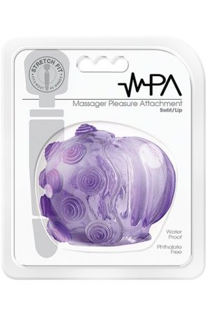 Magic Massager Pleasure Attachment Swirl Lip - Purple