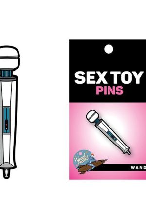 Wood Rocket Sex Toy Wand Pin - White