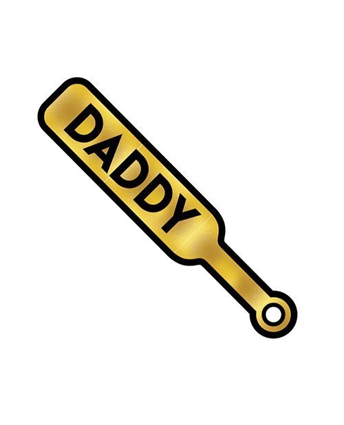 Wood Rocket Sex Toy Daddy Paddle Pin - Gold - Image 2
